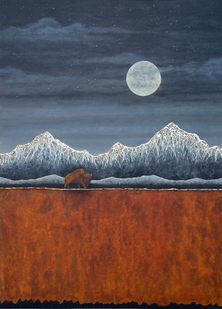 Black Sky Buffalo  (canvas wrap)