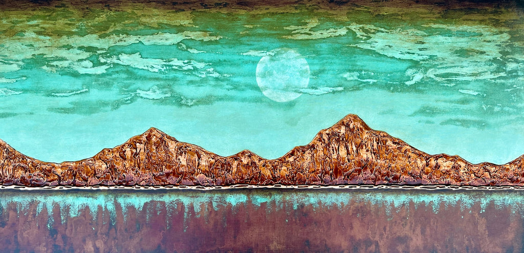 Copper Patina Moon Mountain (Hybrid) 30" x 60" *Shipping will be added *Shipping will be added and local pickup discount does not apply.