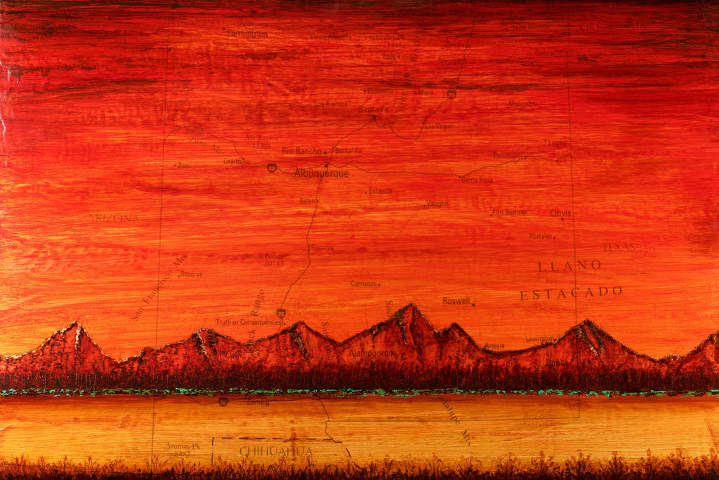 New Mexico Red Mountains (photo print)