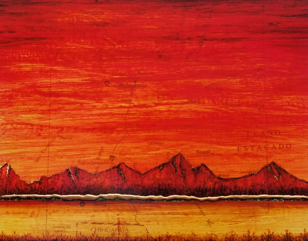 New Mexico Red Mountains (canvas wrap)