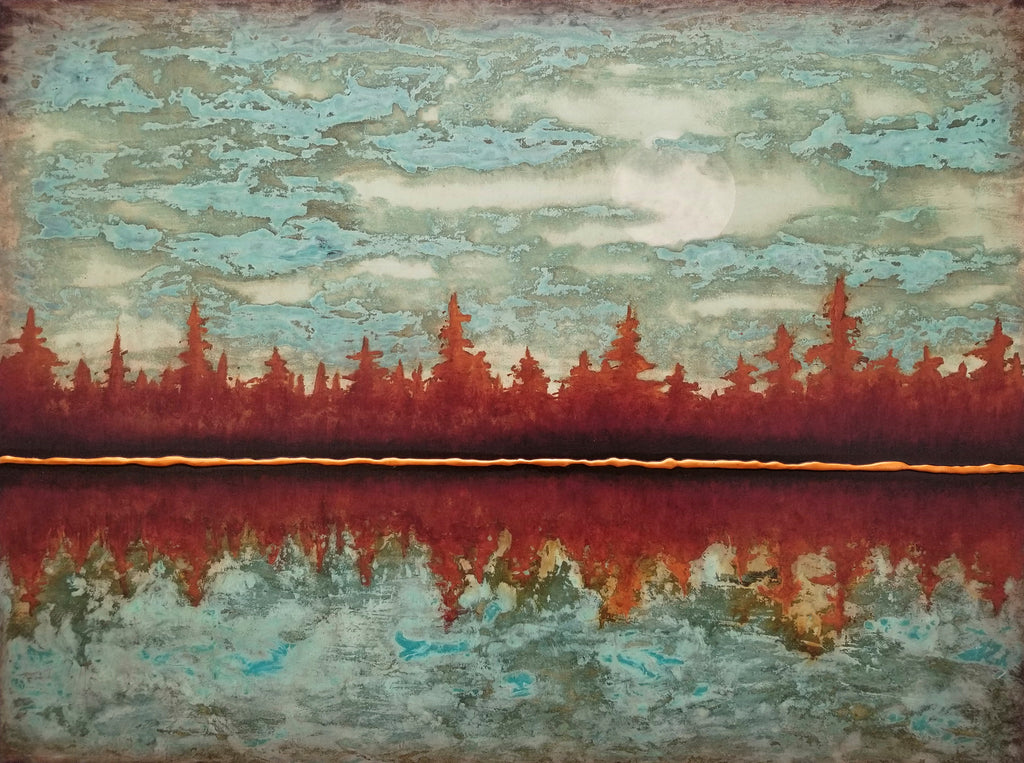 Reflecting Trees - Horizontal (canvas wrap)