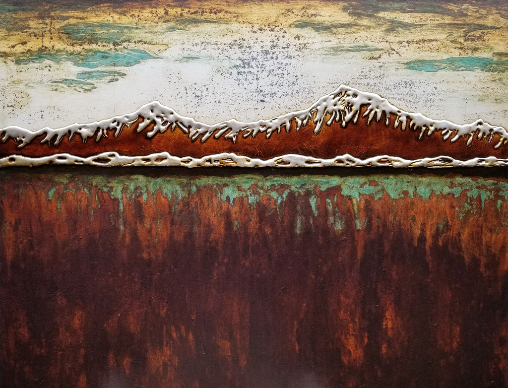 Rusted Earth Mountains (canvas wrap)