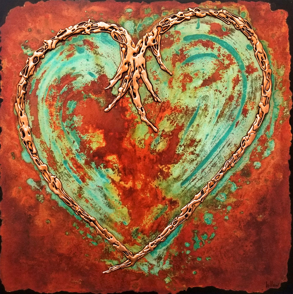 Rust & Patina Heart (canvas wrap)