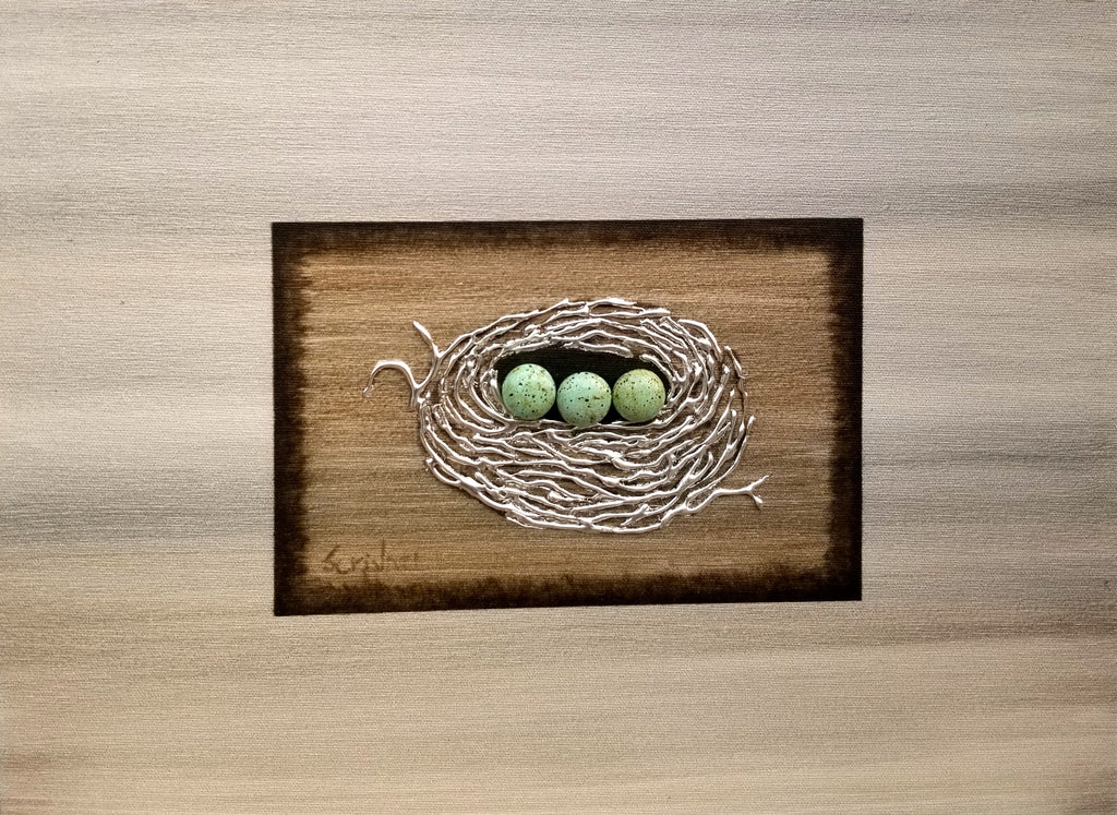 Bird's Nest Framed (canvas wrap)